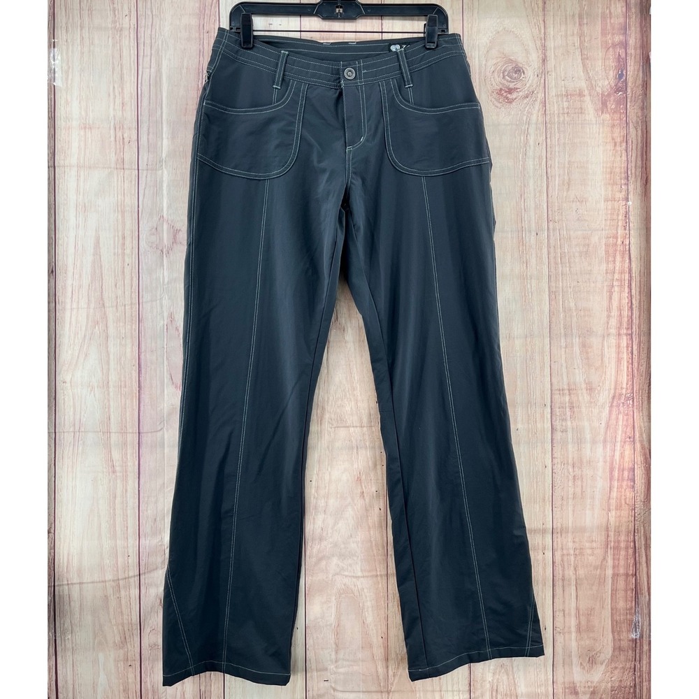 Kuhl Mountain Culture Gray Pants Women's Sz 10 Outdoor Hiking Low‎ Rise Pockets